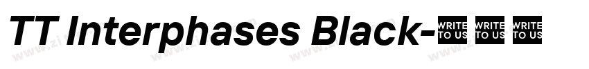 TT Interphases Black字体转换 TT Interphases Black字体转换